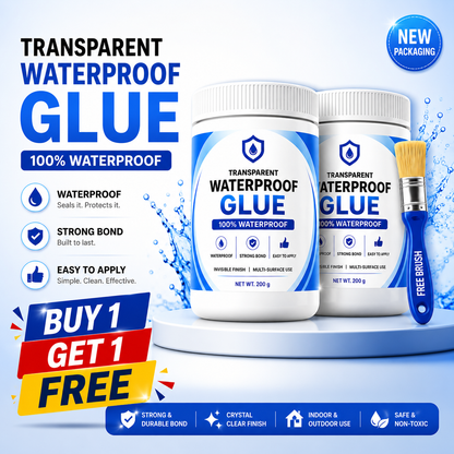 💧Buy 1 Get 1 FREE – Transparent Waterproof Glue + Free Brush!🔥