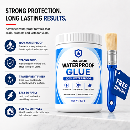 💧Buy 1 Get 1 FREE – Transparent Waterproof Glue + Free Brush!🔥